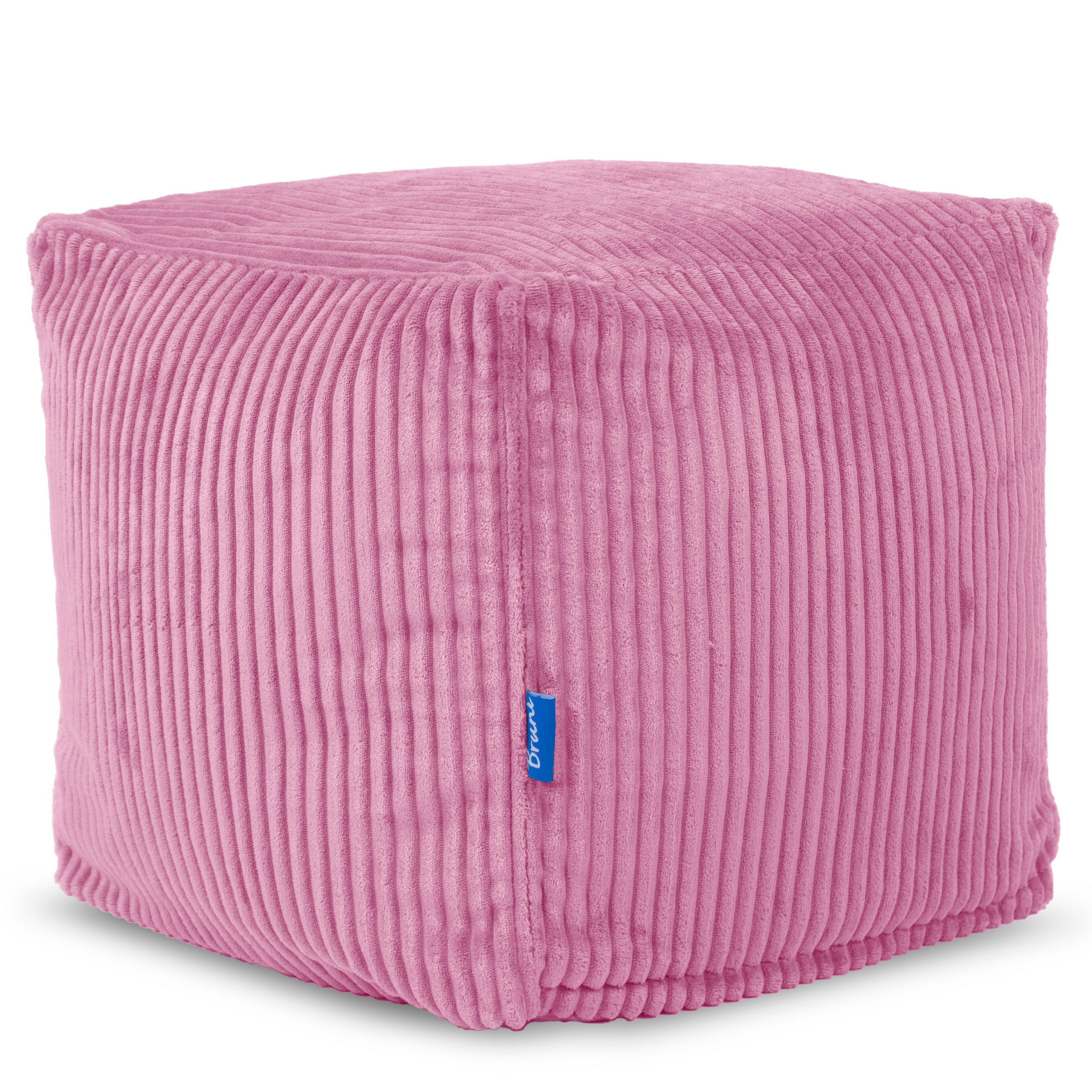 SITZWÜRFEL Cubo Cord rosa - Rosa, Textil (40/40/40cm) - Bruni