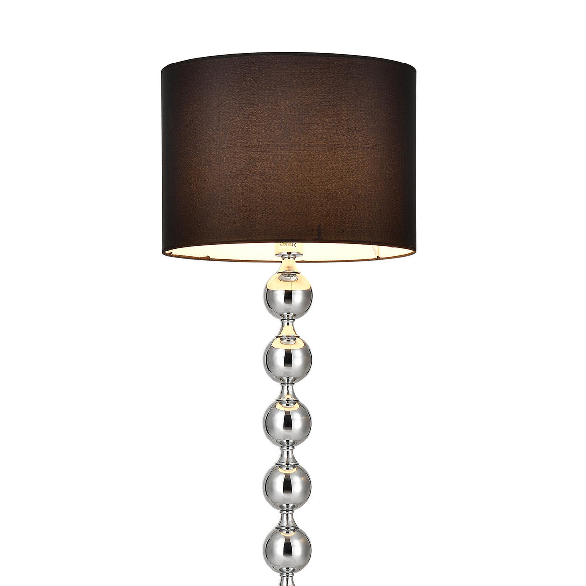 STEHLEUCHTE Spheric Black - Schwarz, Metall (48/48/155cm) - lux.pro