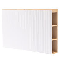 BETTKOPFTEIL Rechteckig 160 cm Holz - Weiß, Holz (159/100/24cm) - Nordlys