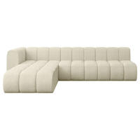 ECKSOFA modulares Sofa Darnel-L2 - 296x177x70 cm Beige - Beige, Holzwerkstoff/Textil (296/177cm) - ALTDECOR