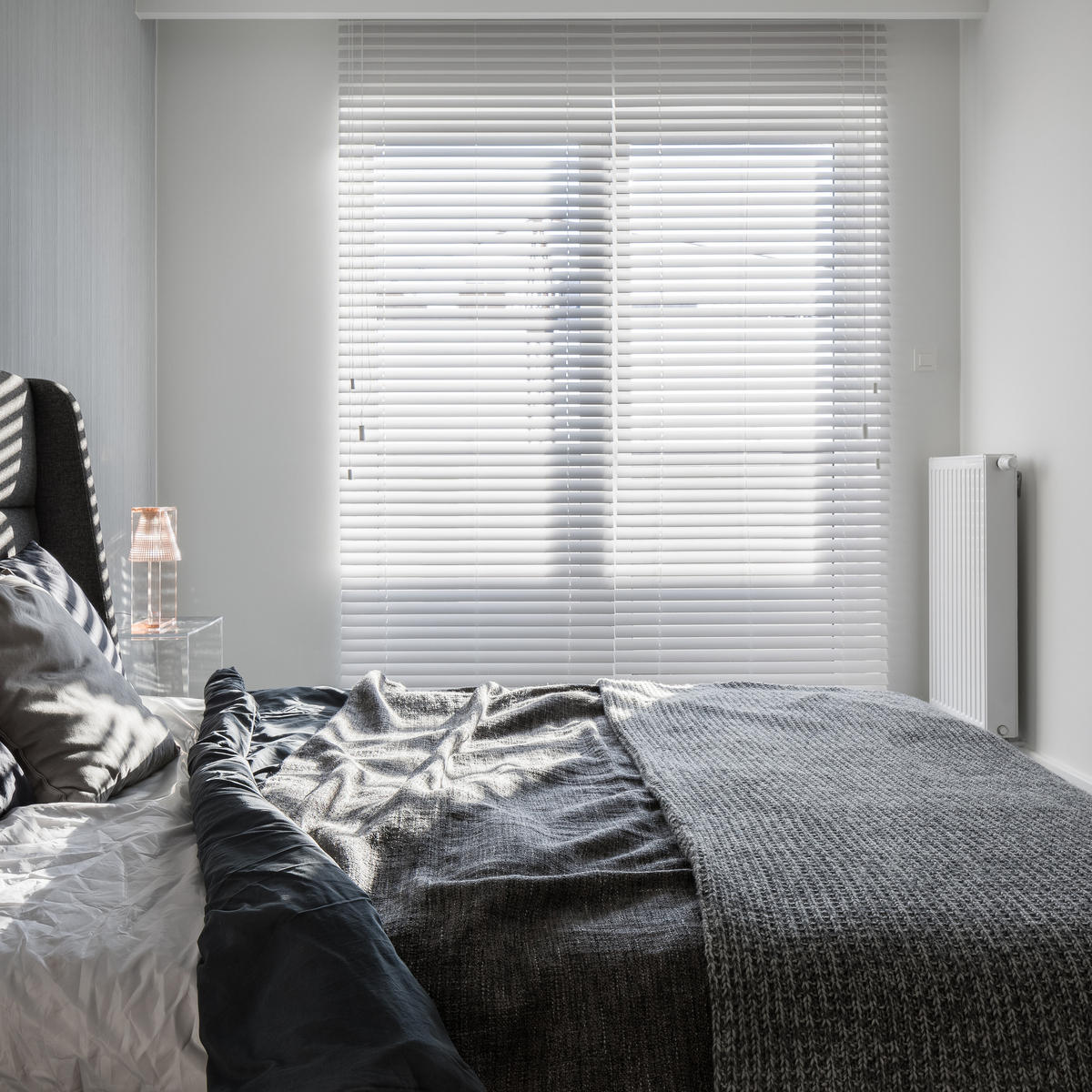 JALOUSIE venetianische mit weißer Zugschnu 165X250 - Weiß, Metall (165/250cm) - STORESDECO