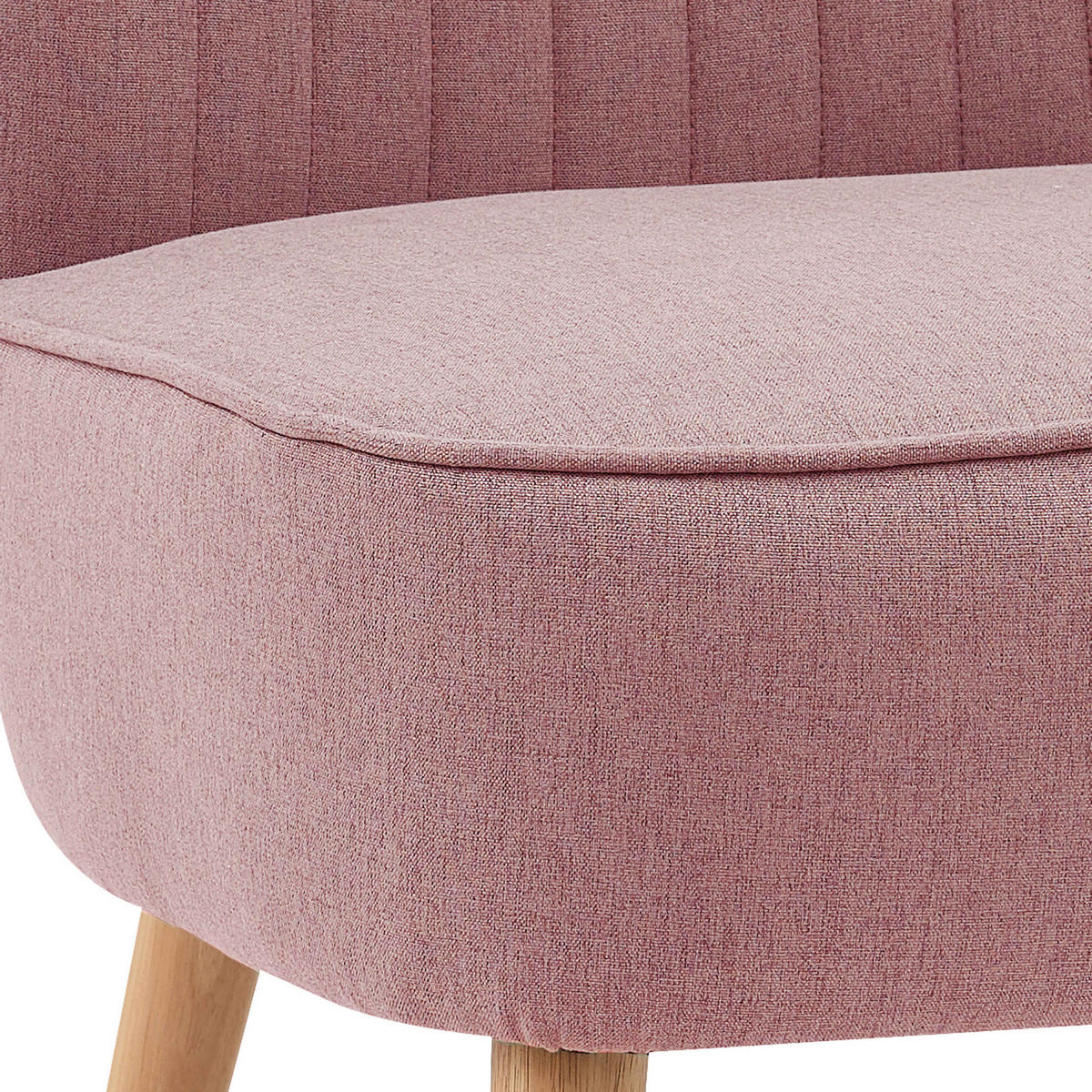 STÜHLE 2-tlg., Rosa - Pink, Textil (62/77/70cm) - Oviala