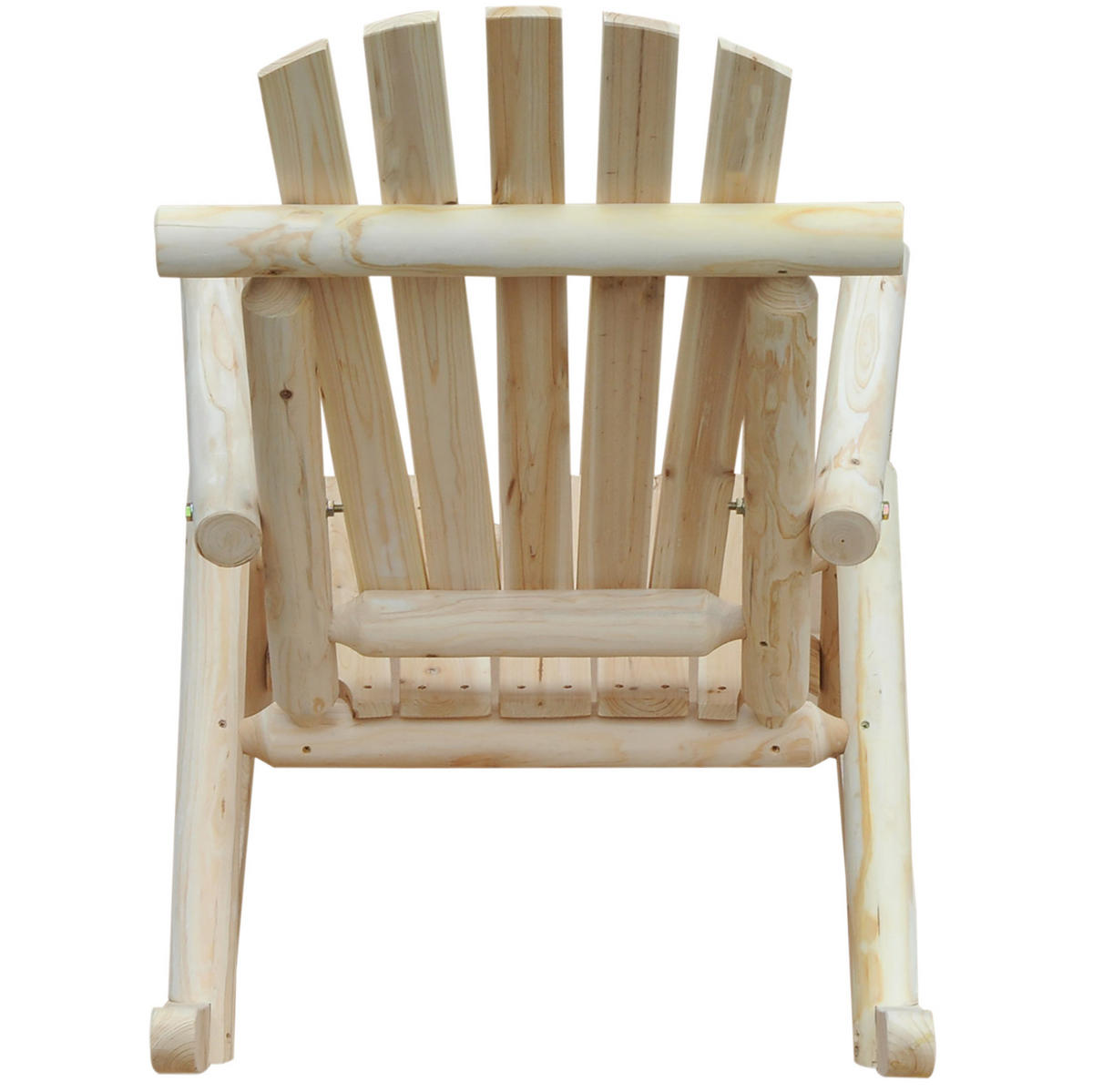 HOUPACÍ křeslo 96/66/98 cm přírodní z jedlového dřeva s ergonomickým sedákem - přírodní, kompozitní dřevo (66/98/96cm) - OKWISH