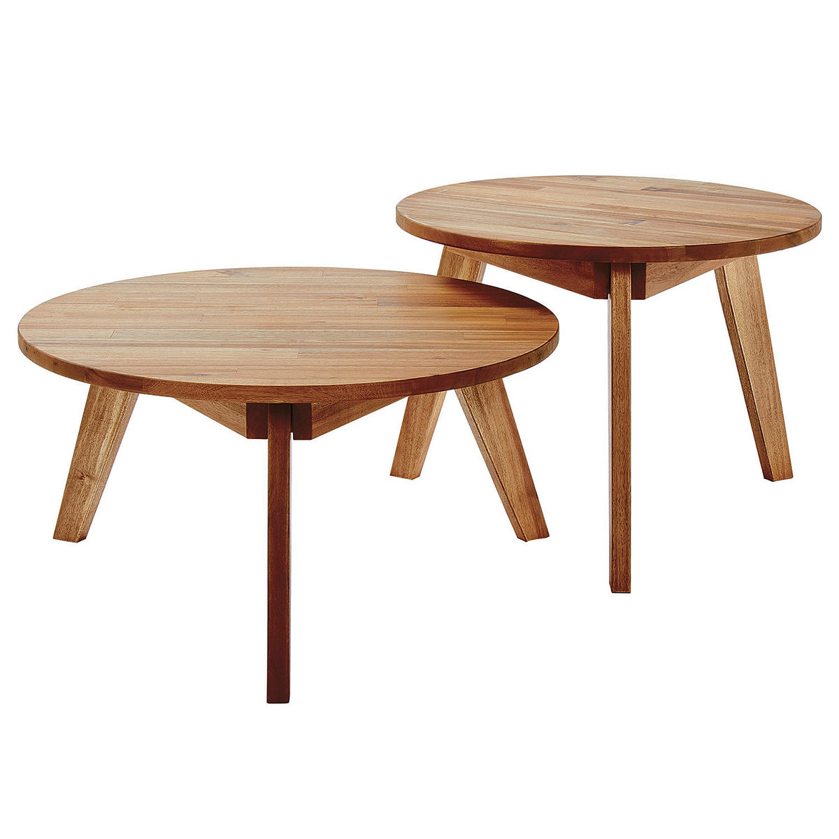 BEISTELLTISCH Rope Island - Braun, Holz (57/57/30cm) - BUTLERS