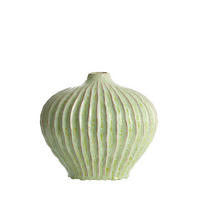 VASE Lorito Grün Ø35/30 cm - Grün, Keramik (30cm) - Light & Living
