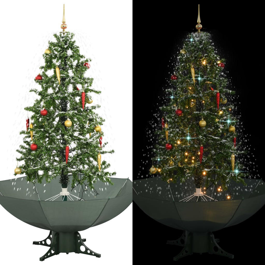 WEIHNACHTSBAUM Schneiender Mit Schirmfuss Grün 170 Cm - Grün, Kunststoff (170cm) - vidaXL