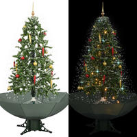 WEIHNACHTSBAUM Schneiender Mit Schirmfuss Grün 170 Cm - Grün, Kunststoff (170cm) - vidaXL