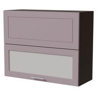 KLAPPHÄNGESCHRANK Bari W8BS/90-AV Lava / RAL 4009 pastellviolett 90 / 32,5 / 72cm - Dunkelgrau/Violett, Holz/Holzwerkstoff (90/72/32.5cm) - Feldmann-Wohnen