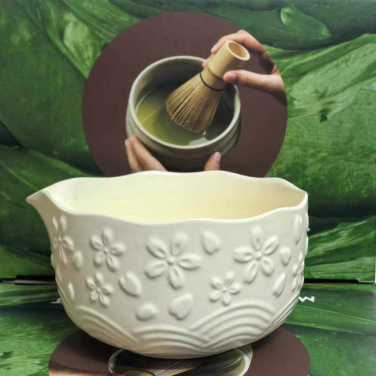 MATCHA Tee Set 7-teilig Beige Weiß - Beige, Keramik (7/1.5/14cm)