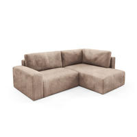 ECKSOFA Natalia Xl - Beige, Holzwerkstoff/Textil (245/182cm) - Fun Möbel