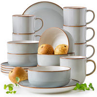 FRÜHSTÜCKSSERVICE 6 Personen PORTOFINO 18-tlg - Blaugrau, Keramik (21/2/21cm) - Ritzenhoff Breker