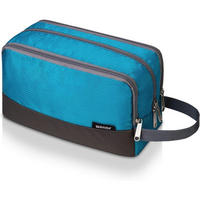 KULTURBEUTEL für Herren und Damen, Reise Toilettenorganizer - Türkis, Textil (5/2/5cm)