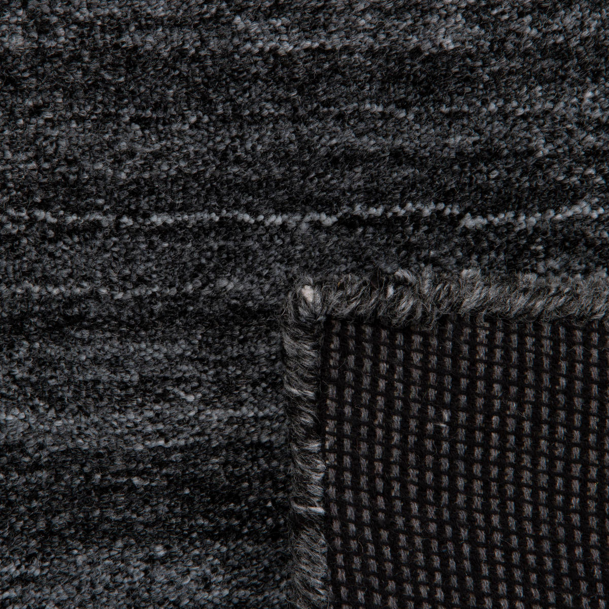 WOLLTEPPICH NATURA 120/170 cm Anthracite - Anthrazit, Naturmaterialien (120/170cm) - Consilio Concept