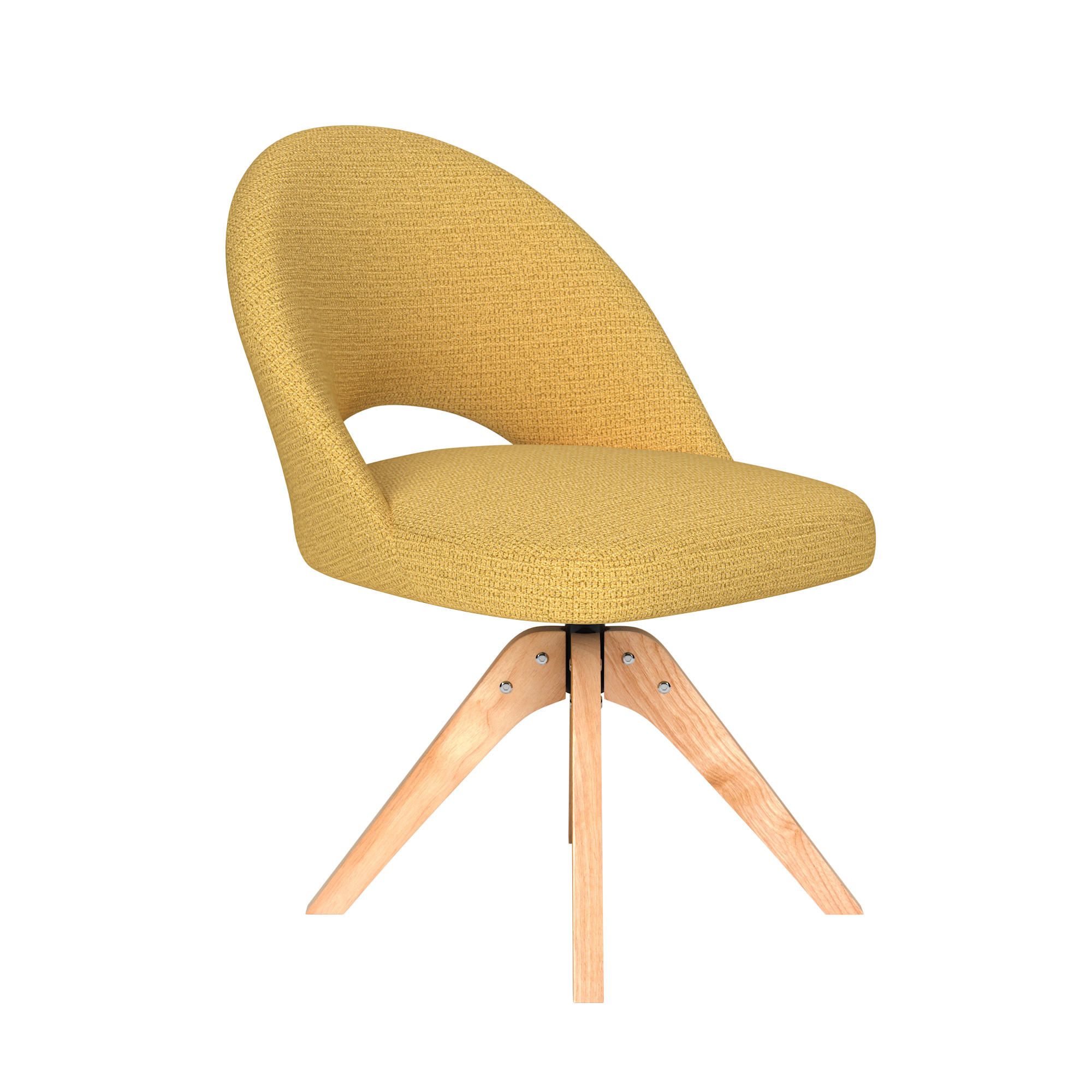 ESSZIMMERSTUHL Mick - Gelb - 60/56/83 cm - Gelb, Textil (56/83/60cm)