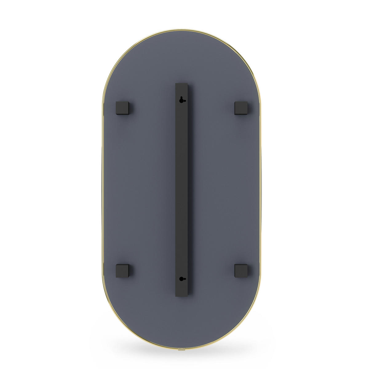 WANDSPIEGEL Hubba Pill, Messing - Goldfarben, Glas (157/5/45cm) - Umbra