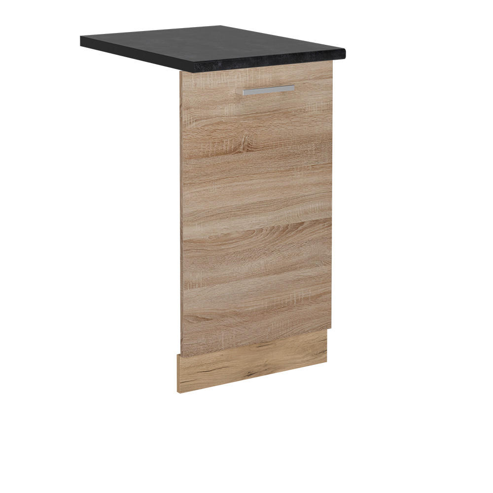 DISKMASKINENS FRONTPANEL R-Line Sonoma 45 cm , AP Antracit Sonoma ek, Honungsek 81.8/45/60 cm