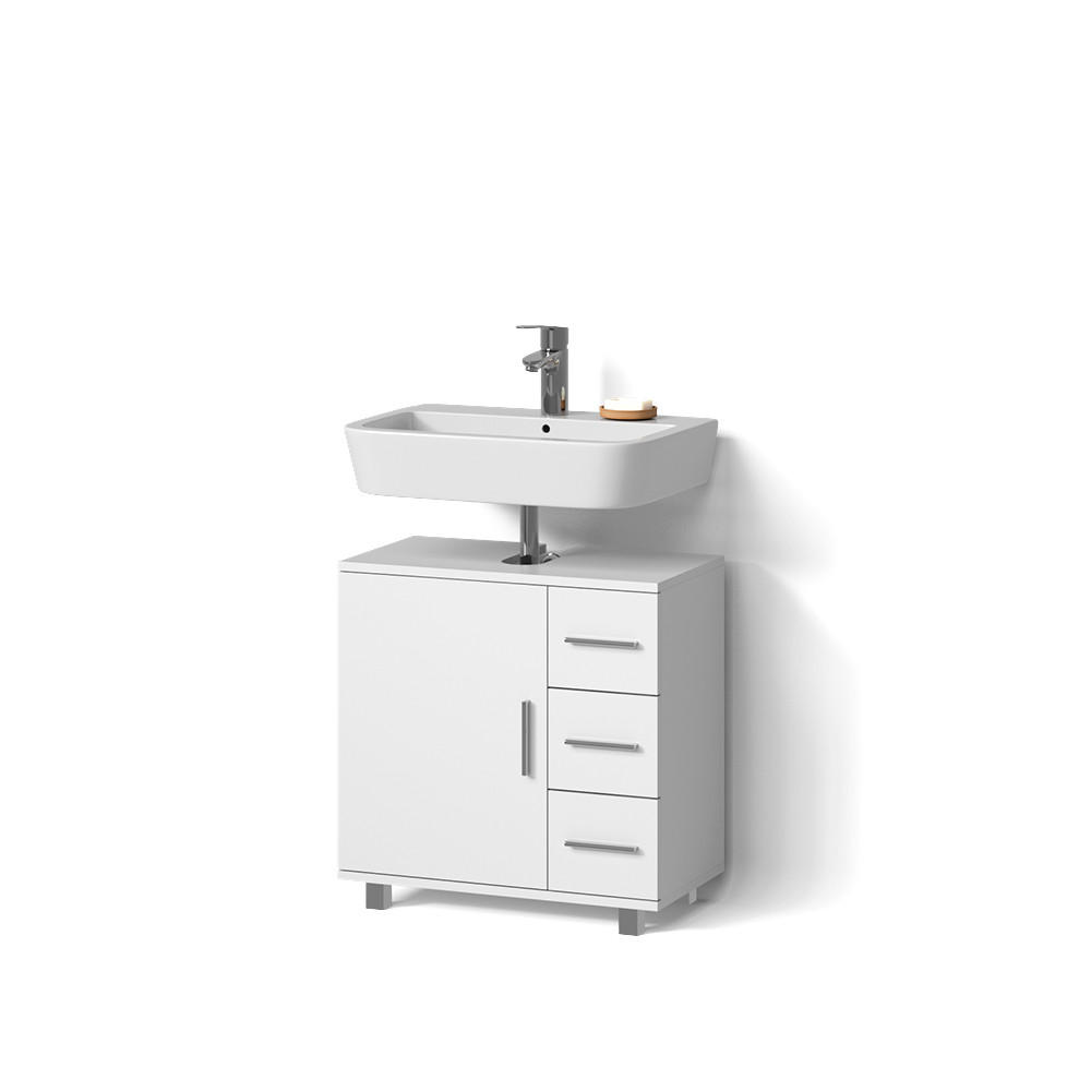 Livinity® DOLNÍ SKŘÍŇKA POD DŘEZ Eisak Bílá 60 x 60 cm