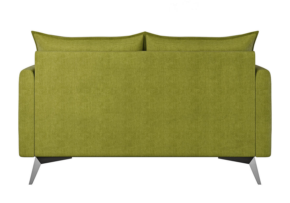 2-SITZER-SOFA Pulse Grün Luxusmicrofaser - Schwarz/Grün, Holz/Textil (138/86/91cm) - S-Style Möbel