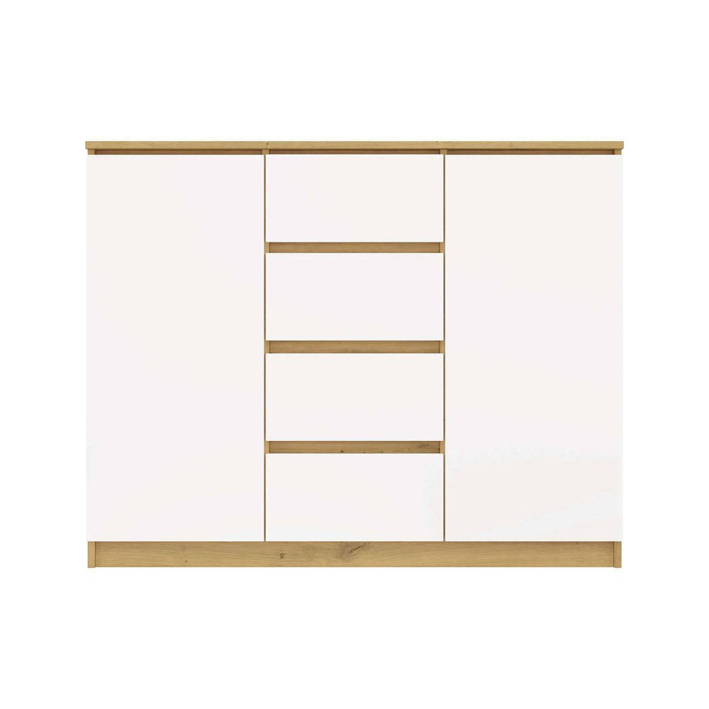 KOMODA Artisan, bílá 120/97/40 - bílá, kompozitní dřevo (120/97/40cm) - RAUMHIRSCH FURNITURE