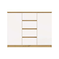 KOMODA Artisan, bílá 120/97/40 - bílá, kompozitní dřevo (120/97/40cm) - RAUMHIRSCH FURNITURE