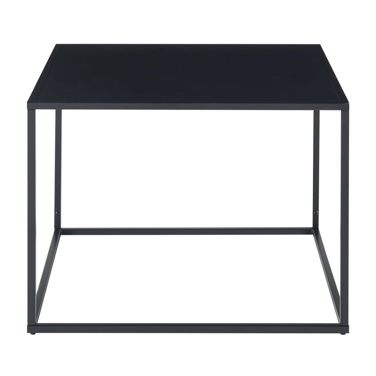 COUCHTISCH Solund 60/60/45 cm - Schwarz, Metall (60/60/45cm) - [en.casa]