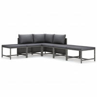 GARTENSET Reichling 6-teilig - Grau, Metall - Nettlife