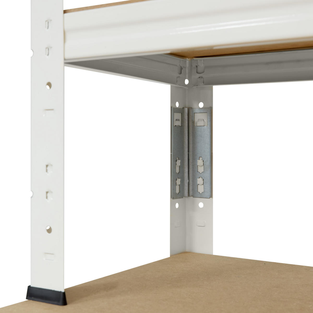 WERKBANK Regal HOME 190x100x60 cm in weiß mit 6 Böden und 145 kg Traglast pro Boden - Creme, Metall (100/190/60cm) - shelfplaza