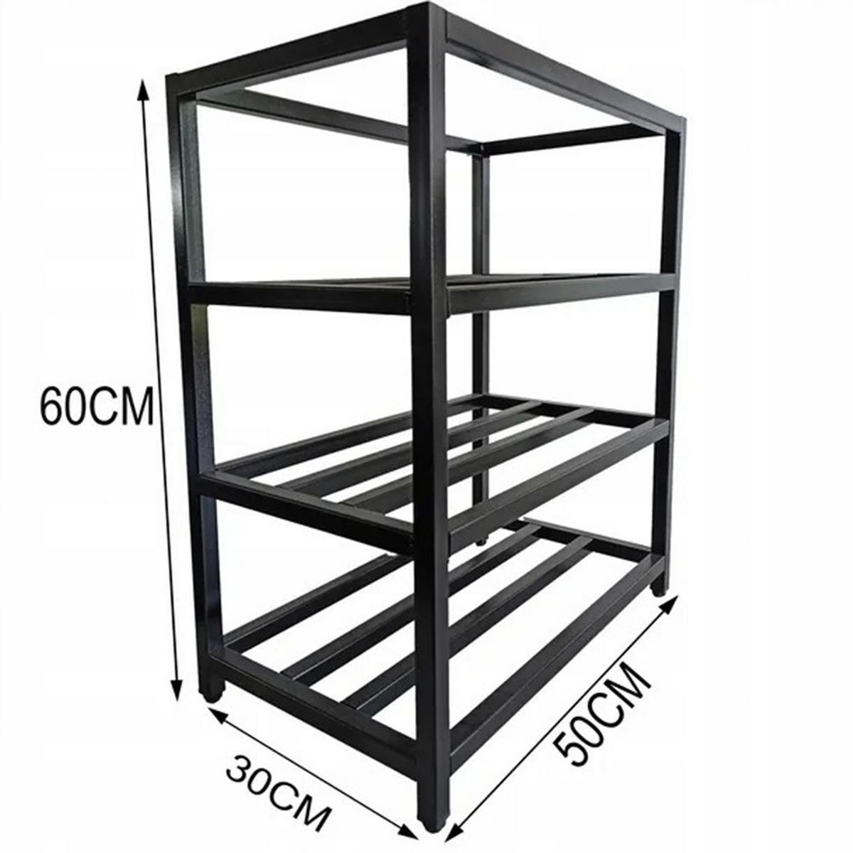 SCHUHSCHRANK, braun 50/30/60 cm - Schwarz/Braun, Holzwerkstoff (50/60/30cm) - Rebiko