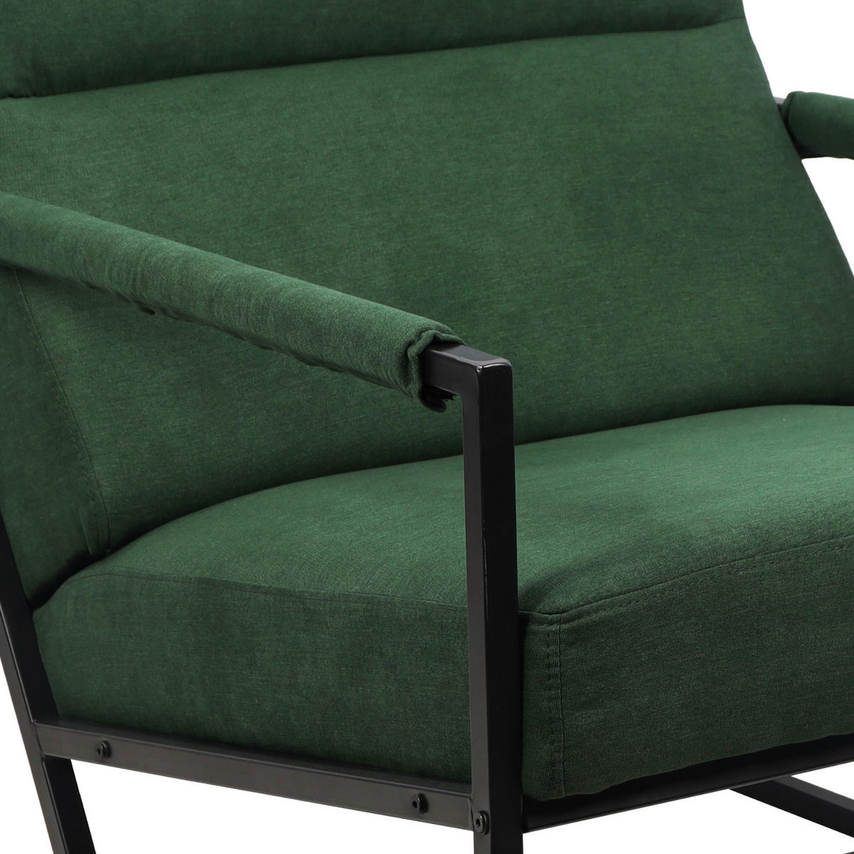 LOUNGESTUHL CHRIS - Grün, Textil (66/77/82cm) - SVITA