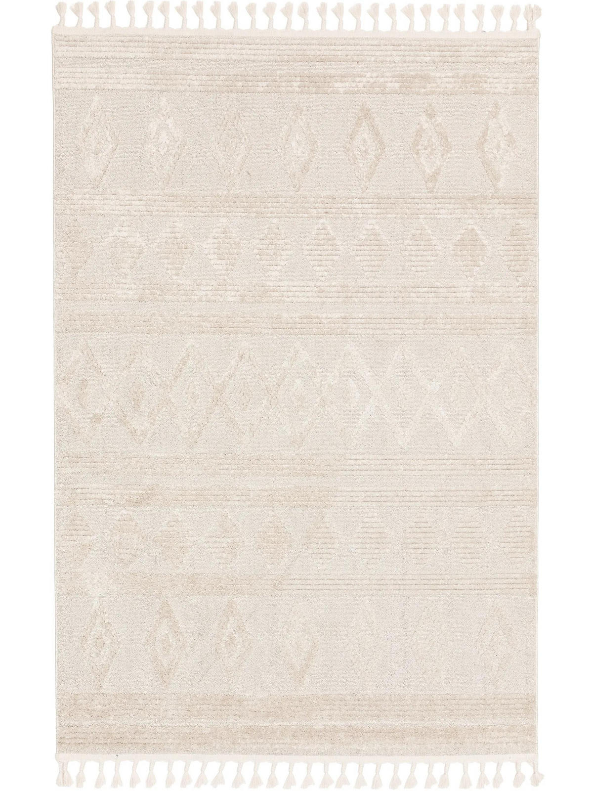 KOBEREC Oyo Krémová/Béžová 160x230 cm - krémová, textil/přírodní materiály (160/230cm) - benuta Pop