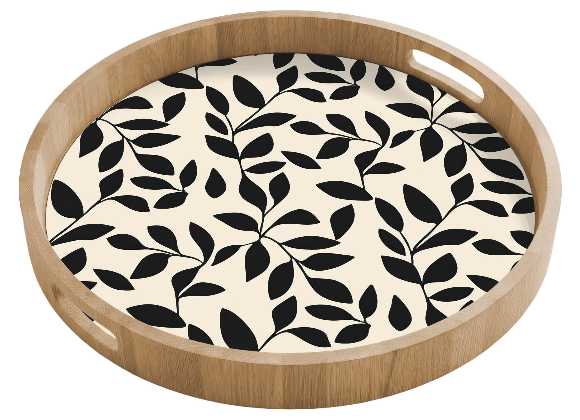 OnlyWow SERVÍROVACÍ PODNOS Elegantní - vzorované - černé - béžové 50x50 cm