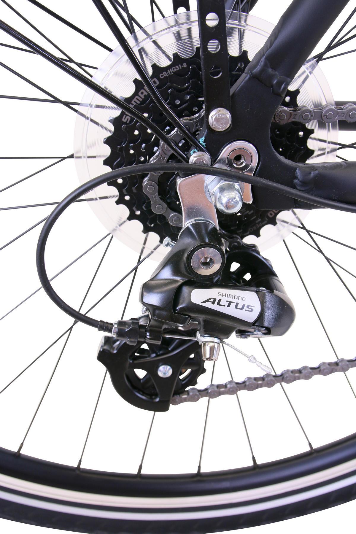 TREKKING Gent Premium Plus Black 3x8 Gang 28 Zoll Gr: 52cm & 57cm - Schwarz, Metall (57cm) - Hawk Bikes