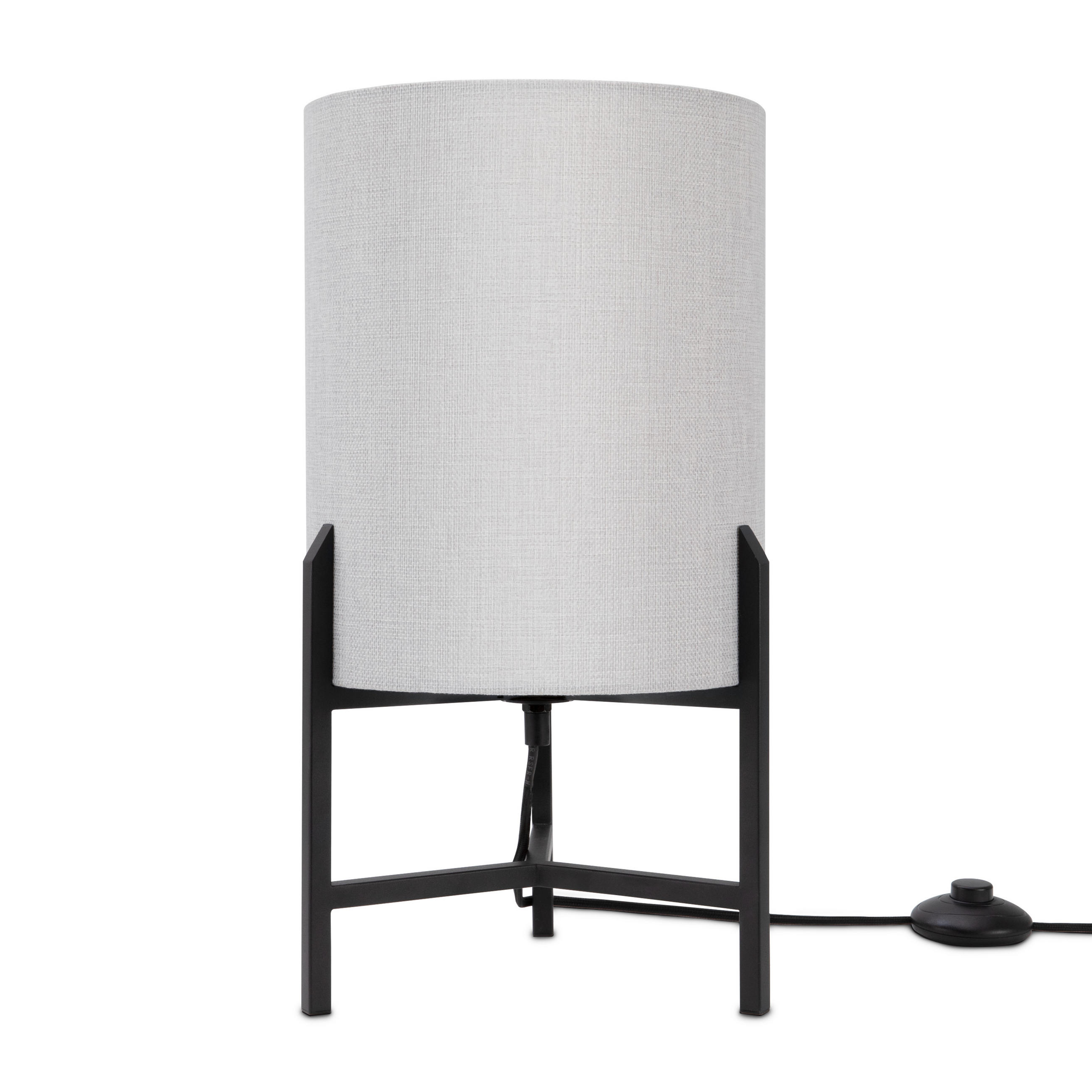 STEHLEUCHTE Sarah - Grau, Metall (25.5/25.5/45.5cm) - Paco Home