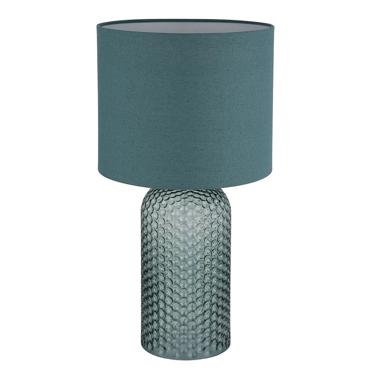 TISCHLEUCHTE Glas Textil Blassgrün - Grün, Glas (26.5/26.5/50cm) - Globo Lighting