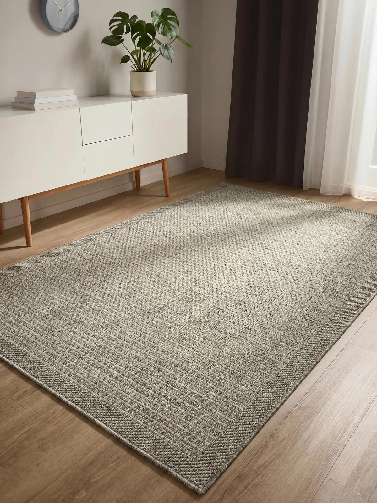 OUTDOORTEPPICH Iowa Dunkelgrau 160/230 cm - Dunkelgrau, Kunststoff/Textil (160/230cm) - benuta