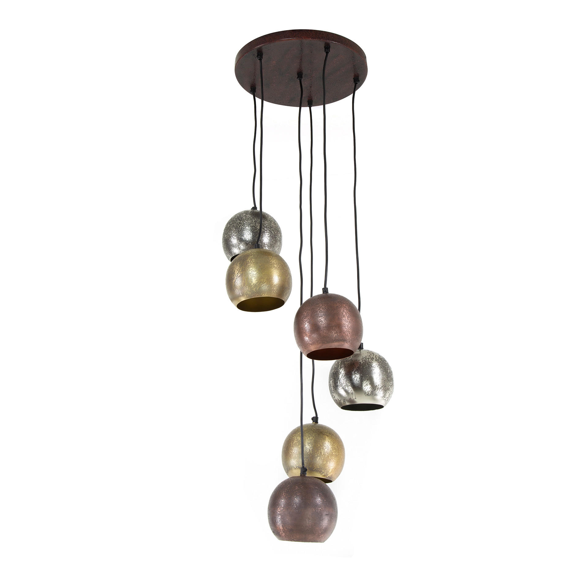 HÄNGELEUCHTE Ball Grau 40/40/150 cm - Grau, Glas (40/40/150cm) - Hoyz Collection