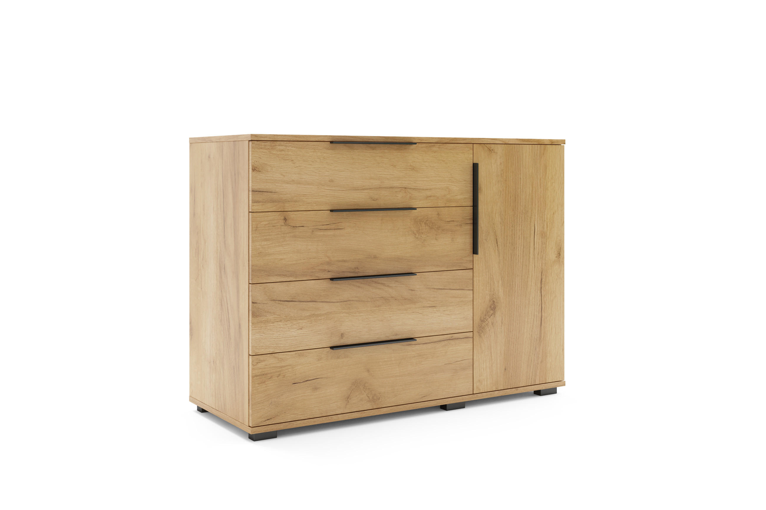 KOMMODE A2 - Craft Gold - Goldfarben, Holzwerkstoff (120/89/48cm) - BM-Möbel