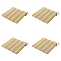 SITZKISSEN Amora - Gelb - 40/40/4,5 cm - 4er-Set - Gelb, Textil (40/4/40cm) - Madison