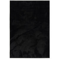 LUXUS SUPER SOFT HOCHFLOR LANGFLOR TEPPICH DELUXE - Schwarz, Textil (160/240cm) - Snapstyle