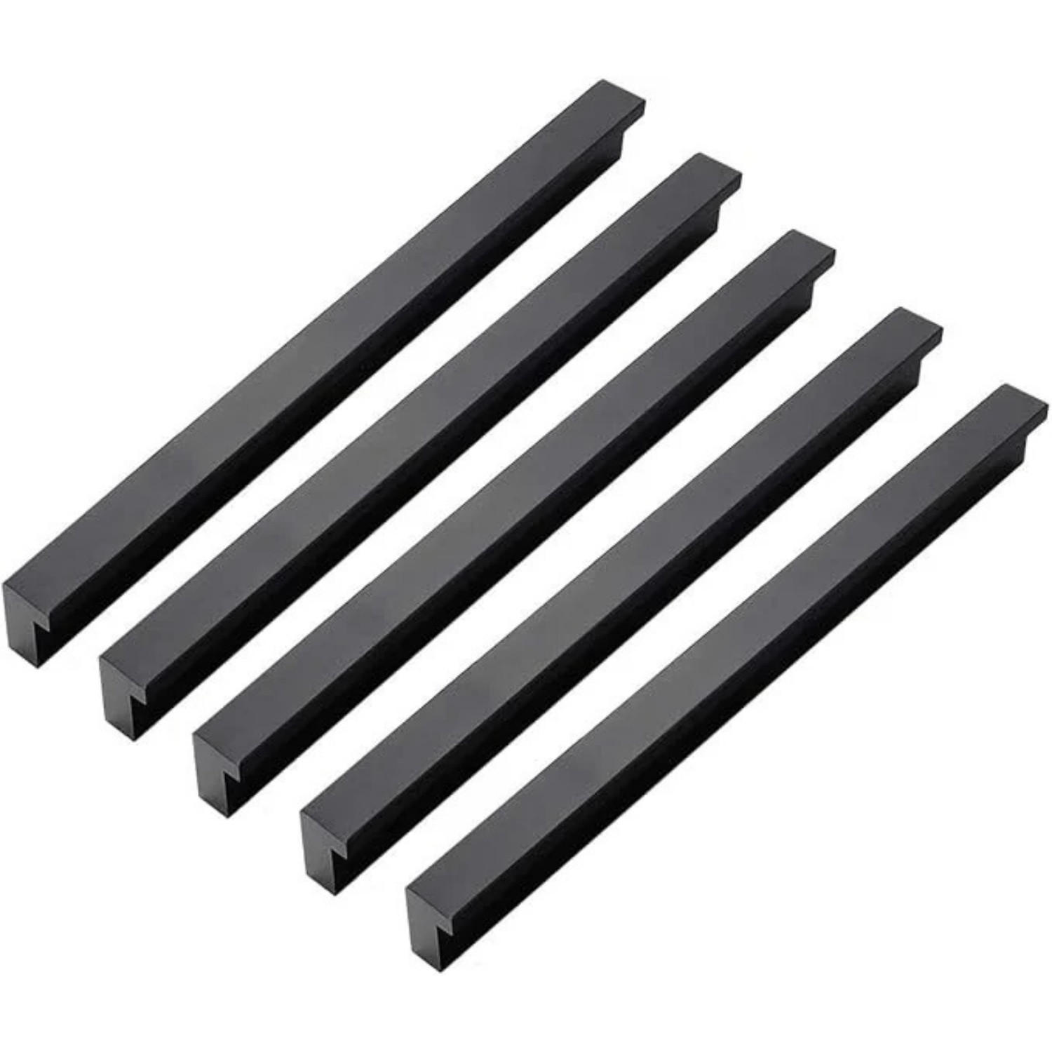 MÖBELGRIFF 10er-Set 192 mm Aluminium - Schwarz, Metall (1/1.7/20.2cm)