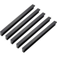 MÖBELGRIFF 10er-Set 192 mm Aluminium - Schwarz, Metall (1/1.7/20.2cm)