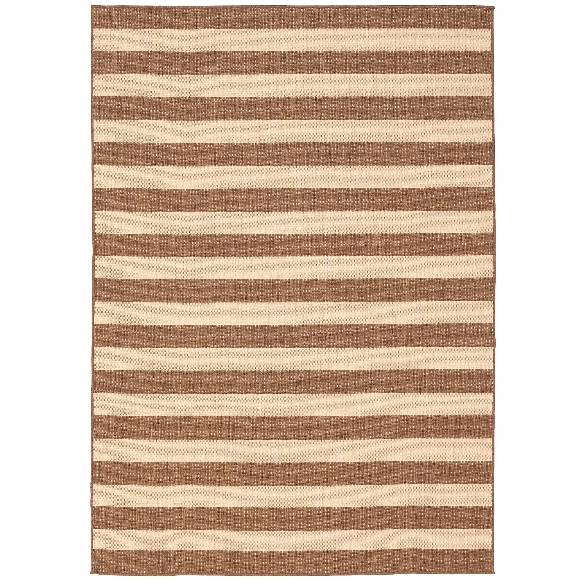 IN & OUTDOOR TEPPICH FLACHGEWEBE VALENCIA STREIFEN - Beige, Textil (140/200cm) - Pergamon