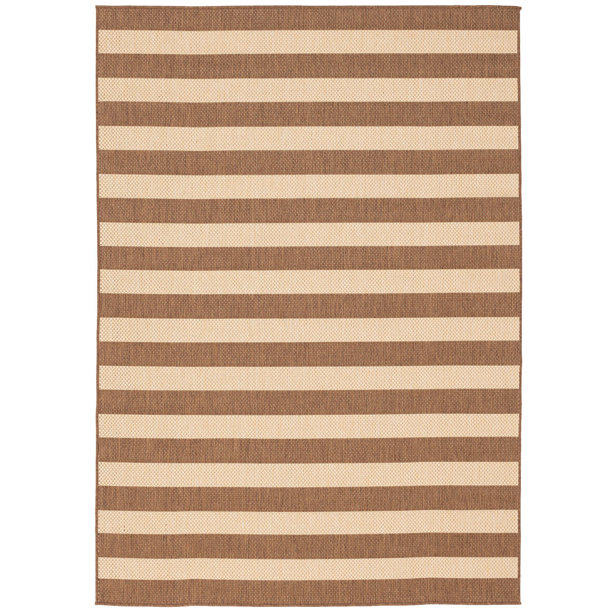 IN & OUTDOOR TEPPICH FLACHGEWEBE VALENCIA STREIFEN - Beige, Textil (140/200cm) - Pergamon