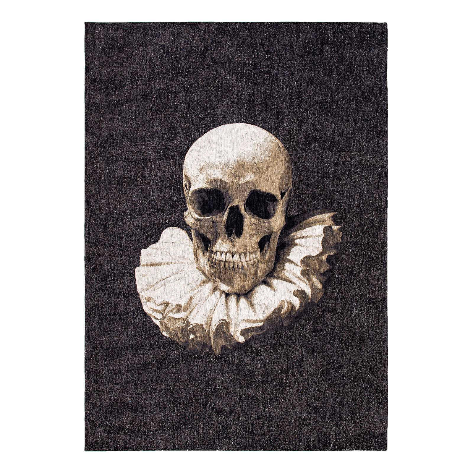 TEPIH Funny Bones Pop Momento Mori 240/340 cm - crna, tekstil/prirodni materijali (240/340cm) - Louis De Poortere