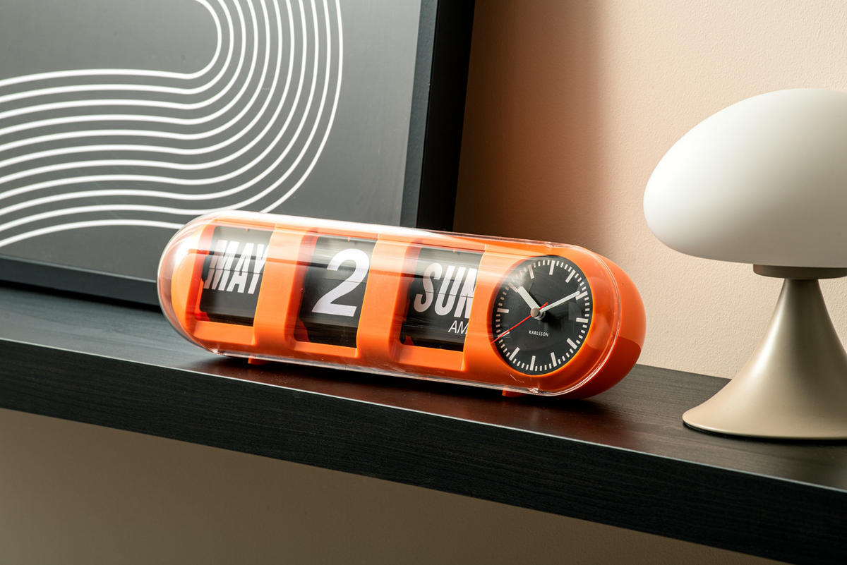 WANDUHR Tube Flip 38/10/13 cm - Orange, Kunststoff (10/13/38cm) - Karlsson