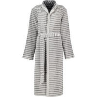 BADEMANTEL DAMEN SCHALKRAGEN SHADES 1491 STEIN - 77 - Grau, Textil (Snull) - Cawoe