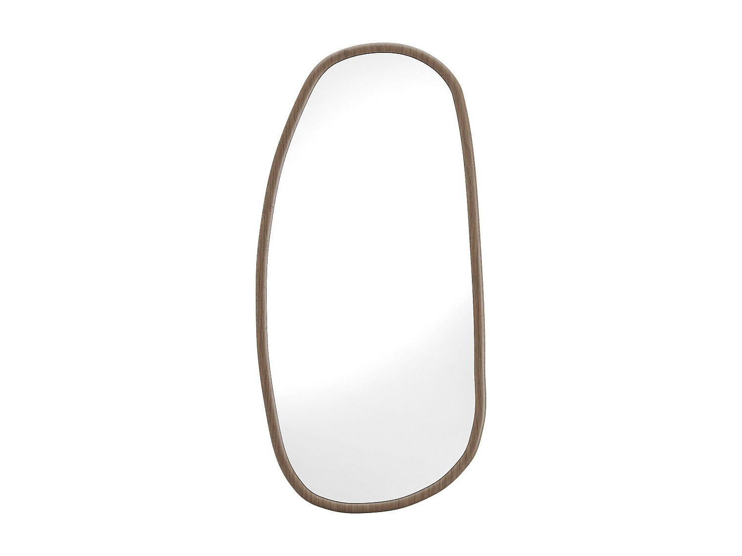 ORGANISCHER Spiegel aus Hevea-Holz – 49 × 100 cm – MEIXI - Naturfarben, Holz (58/130/3cm) - Vente-Unique