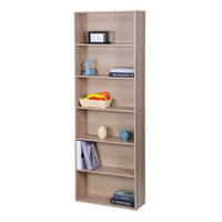 BÜCHERREGAL - Hellbraun, Holzwerkstoff (60/178.5/24cm) - Relaxdays