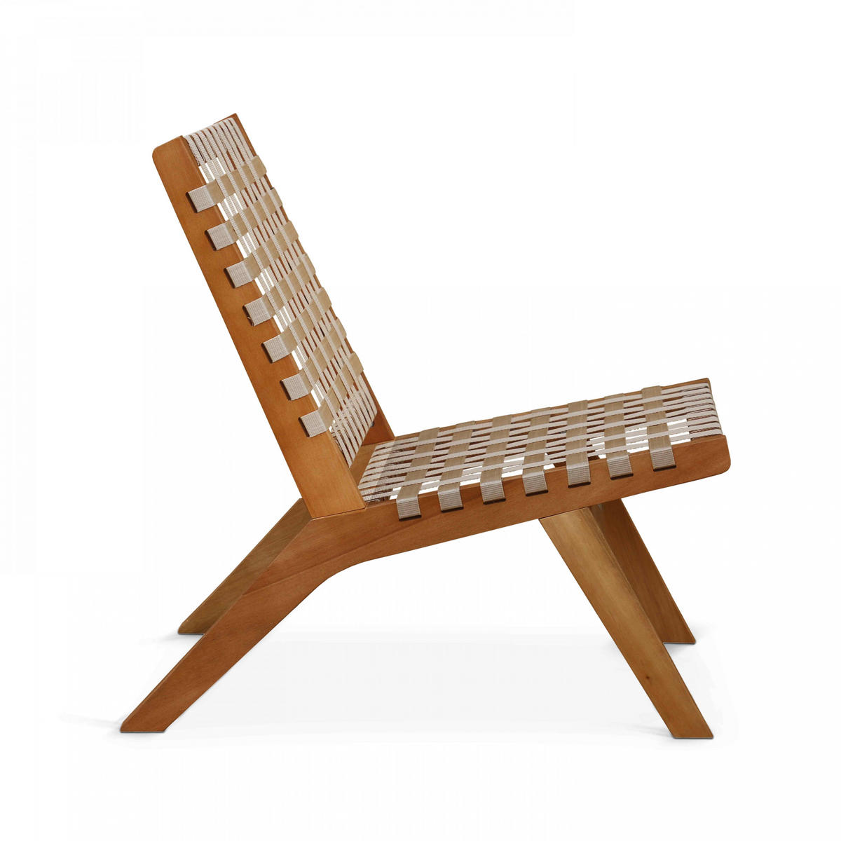 RELAXSESSEL 2-tlg., Taupe - Taupe, Holz (80/78/52cm) - Oviala