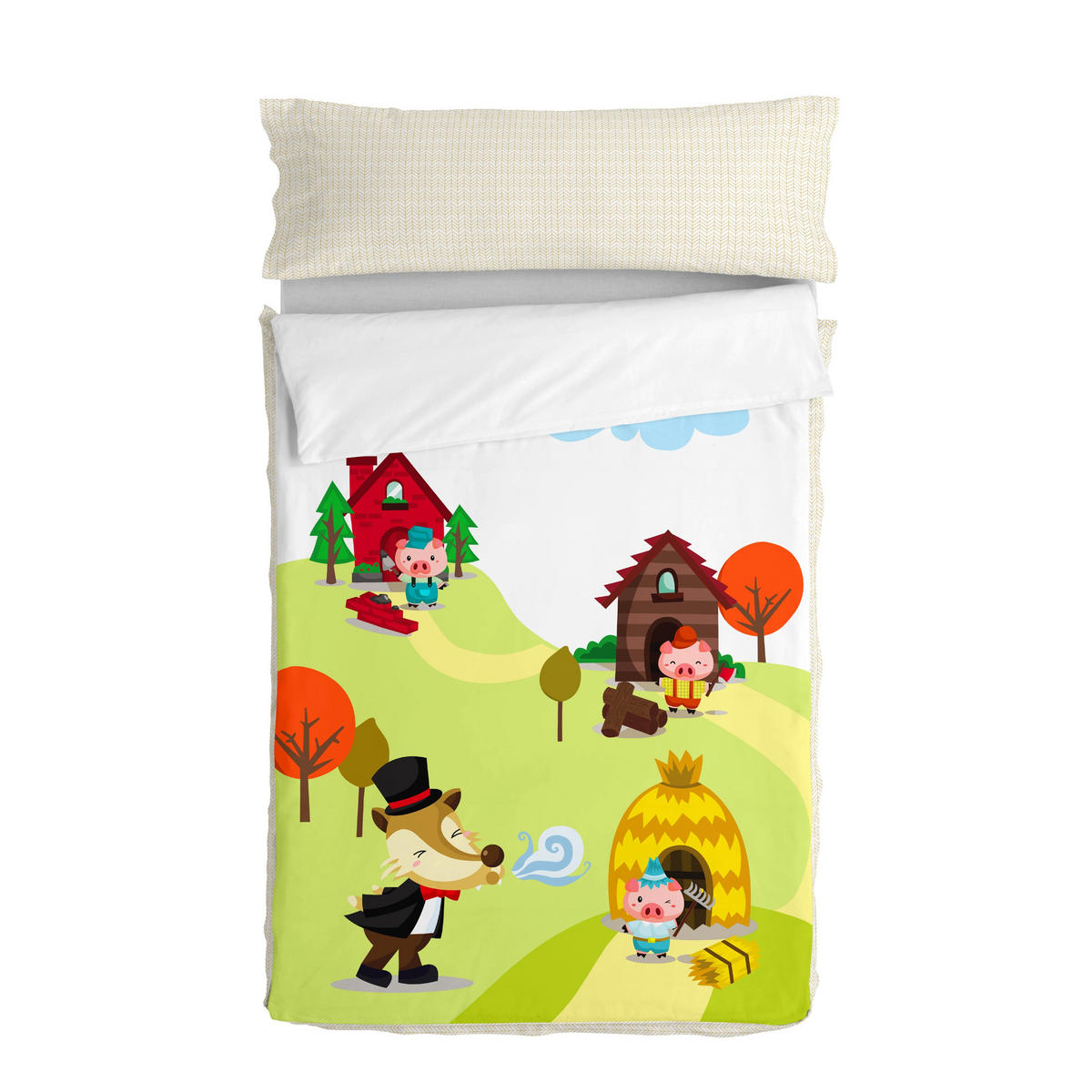 NORDIC-SACK piggys 105x200 cm ohne füllung mehrfarbig - Multicolor, Textil (105/200cm) - Happy Friday